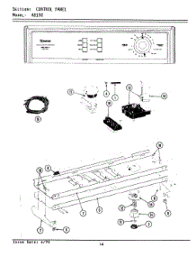 04 - Control Panel parts for Maytag Washer GA8100 from AppliancePartsPros.com