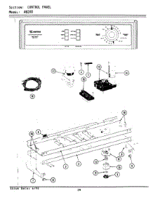 04 - Control Panel parts for Maytag Washer GA8200 from AppliancePartsPros.com