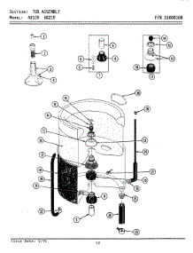 08 - Tub Assembly parts for Maytag Washer GA8210 from AppliancePartsPros.com
