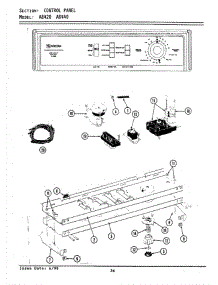04 - Control Panel parts for Maytag Washer GA8420 from AppliancePartsPros.com