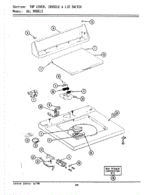 06 - Top Cover, Console & Lid Switch parts for Maytag Washer GA8420 from AppliancePartsPros.com