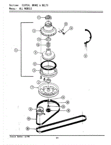 03 - Clutch, Brake & Belts parts for Maytag Washer GA8440 from AppliancePartsPros.com