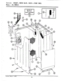 02 - Cabinet, Water Valve, Hoses & Frnt Panel parts for Maytag Washer GA8500 from AppliancePartsPros.com