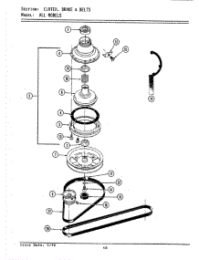 03 - Clutch, Brake & Belts parts for Maytag Washer GA8500 from AppliancePartsPros.com