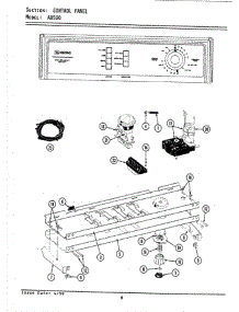 04 - Control Panel parts for Maytag Washer GA8500 from AppliancePartsPros.com