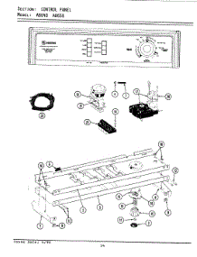 04 - Control Panel parts for Maytag Washer GA8650 from AppliancePartsPros.com