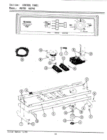 04 - Control Panel parts for Maytag Washer GA8700 from AppliancePartsPros.com