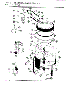 07 - Tub, Agitator, Mounting Stem & Seal parts for Maytag Washer GA9600 from AppliancePartsPros.com