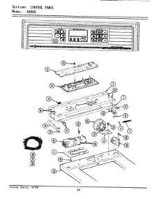04 - Control Panel parts for Maytag Washer GA9900 from AppliancePartsPros.com
