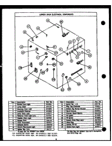 04 - Lower Oven Electrical Components parts for Amana Range GAK26TC from AppliancePartsPros.com