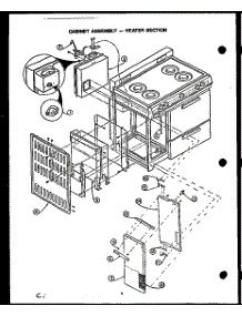 02 - Cabinet Assy-Heater Section parts for Amana Range GAP39AA from AppliancePartsPros.com