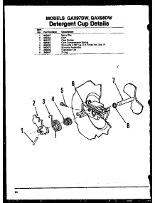 02 - Detergent Cup Details parts for Amana Dishwasher GAX97DW / MN03 from AppliancePartsPros.com