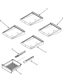 10 - Refrigerator Shelves parts for Admiral Refrigerator GB1924PEKS from AppliancePartsPros.com
