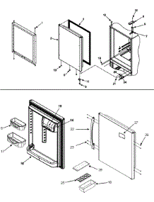 09 - Refrigerator Door parts for Admiral Refrigerator GB1924PEKW from AppliancePartsPros.com