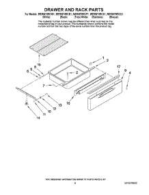 05 - Drawer And Rack Parts parts for Maytag Range MER5875RCB1 from AppliancePartsPros.com