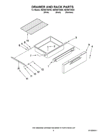 05 - Drawer And Rack Parts parts for Maytag Range MER8875WW0 from AppliancePartsPros.com