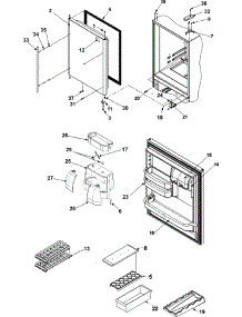 08 - Refrigerator Door parts for Admiral Refrigerator GB2026REKS from AppliancePartsPros.com
