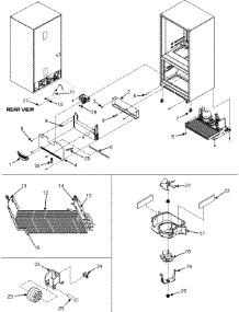 04 - Evaporator Area & Rollers parts for Admiral Refrigerator GB2225PEKW from AppliancePartsPros.com
