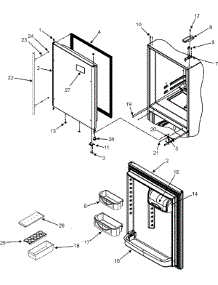 10 - Refrigerator Door parts for Admiral Refrigerator GB2526LEKS from AppliancePartsPros.com