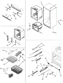 07 - Interior Cabinet & Freezer Shelves parts for Admiral Refrigerator GB2526PEKW from AppliancePartsPros.com
