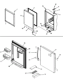 10 - Refrigerator Door parts for Admiral Refrigerator GB2526PEKW from AppliancePartsPros.com