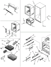 07 - Interior Cabinet / Frz Shelves / Toe Grille parts for Admiral Refrigerator GB2526REKS from AppliancePartsPros.com