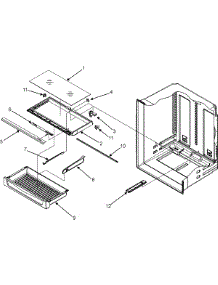 09 - Pantry Assembly parts for Admiral Refrigerator GB2526REKS from AppliancePartsPros.com