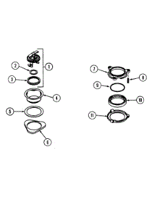 03 - Sink Flange parts for Jenn-Air Disposer GB60 from AppliancePartsPros.com