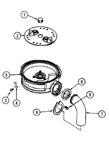 04 - Upper Housing (Grinding) parts for Jenn-Air Disposer GB60 from AppliancePartsPros.com