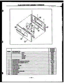 04 - Plain Oven Door Assy W / Window parts for Amana Range GBC26CK from AppliancePartsPros.com