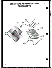02 - Electrical And Lower Oven Components parts for Amana Range GBE22AA0CEM / P1137956N W from AppliancePartsPros.com