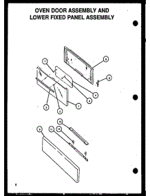 03 - Oven Door Assy & Lower Fixed Panel Assy parts for Amana Range GBE22AA0CEM / P1137956N W from AppliancePartsPros.com