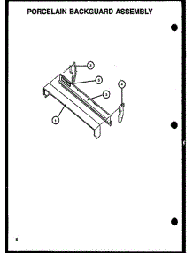04 - Porcelain Backguard Assy parts for Amana Range GBE22AA0CEM / P1137956N W from AppliancePartsPros.com