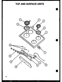 05 - Top And Surface Units parts for Amana Range GBE22AA0CEM / P1137956N W from AppliancePartsPros.com