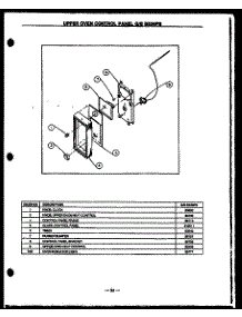07 - Upper Oven Control Panel parts for Amana Range GBE56FB from AppliancePartsPros.com