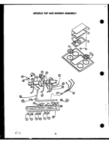 02 - Griddle Top And Burner Assy parts for Amana Range GBK39HG from AppliancePartsPros.com