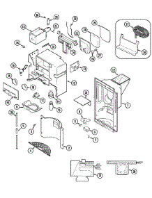 07 - Ice & Water Dispenser parts for Admiral Refrigerator GC20C7C3EV from AppliancePartsPros.com
