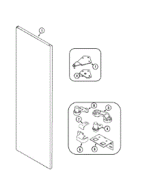 08 - Fresh Food Outer Door parts for Admiral Refrigerator GC2220DEGB from AppliancePartsPros.com