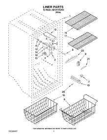 02 - Liner Parts parts for Maytag Freezer AQF2013TEW03 from AppliancePartsPros.com