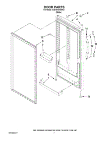 04 - Door Parts parts for Maytag Freezer AQF2013TEW03 from AppliancePartsPros.com