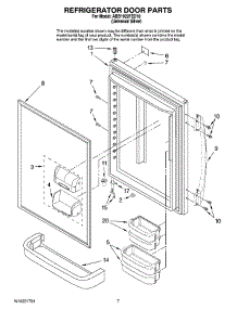 04 - Refrigerator Door Parts parts for Maytag Refrigerator ABB1922FED10 from AppliancePartsPros.com