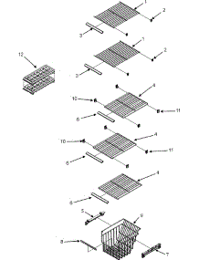 09 - Freezer Shelves parts for Admiral Refrigerator GC2225PEKB from AppliancePartsPros.com