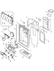 03 - Fountain parts for Admiral Refrigerator GC2227CDFW from AppliancePartsPros.com