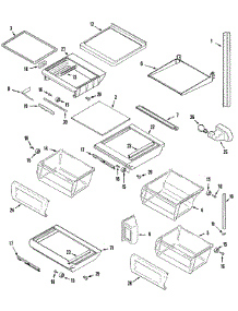 11 - Shelves & Accessories parts for Admiral Refrigerator GC2227CDFW from AppliancePartsPros.com