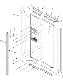 11 - Handles & Trim (Gc2227hek3 / 5 / 9) parts for Admiral Refrigerator GC2227HEK9 from AppliancePartsPros.com