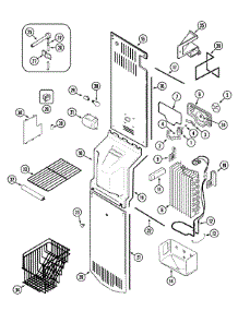 05 - Freezer Compartment parts for Admiral Refrigerator GC2227SDFW from AppliancePartsPros.com