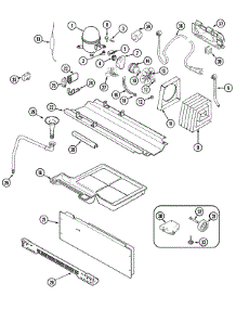 02 - Compressor (Gc2228eedb / W / 3 / 5-Rev 18) parts for Admiral Refrigerator GC2228EED3 from AppliancePartsPros.com