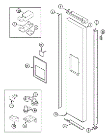 07 - Freezer Outer Door (Gc2228eed3 / 5 / 9) parts for Admiral Refrigerator GC2228EED3 from AppliancePartsPros.com