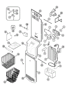 05 - Freezer Compartment parts for Admiral Refrigerator GC2228EED5 from AppliancePartsPros.com