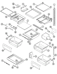 12 - Shelves & Accessories parts for Admiral Refrigerator GC2228EEDB from AppliancePartsPros.com